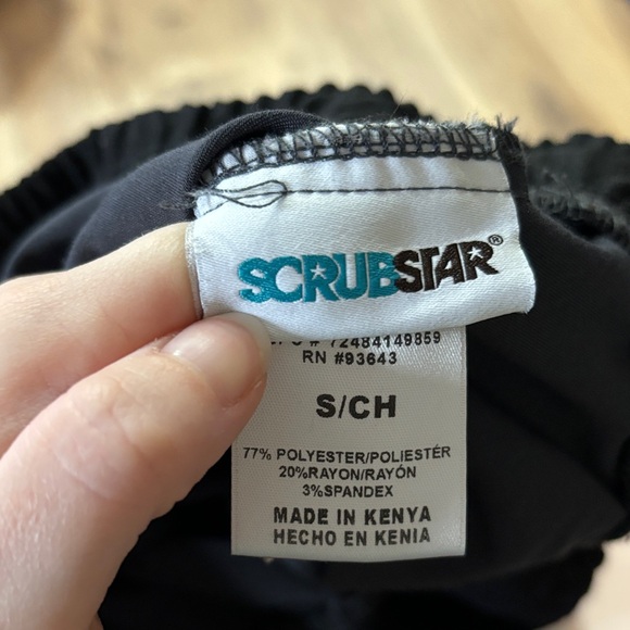 Scrubstar Premium Dark Gray Scrub Top - Picture 3 of 3